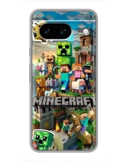 Чехол для Google Pixel 8 с картинкой «Замок Minecraft»