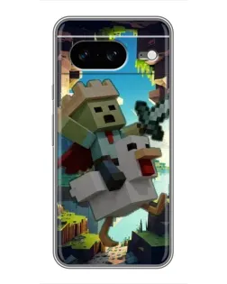 Чехол для Google Pixel 8 с картинкой «Стив и гусь»