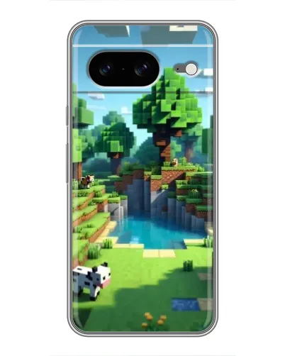 Чехол для Google Pixel 8 с картинкой «Minecraft летний день»