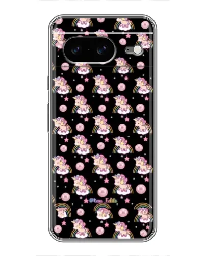 Чехол для Google Pixel 8 с картинкой «Magic Unicorn паттерн»