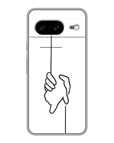 Чехол для Google Pixel 8 с картинкой «Рука держит»