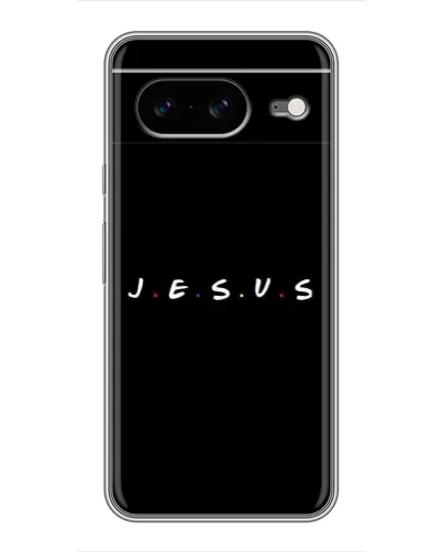 Чехол для Google Pixel 8 с картинкой «Точки веры J.E.S.U.S.»
