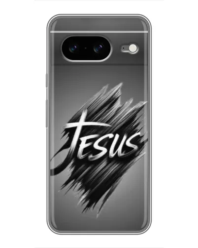 Чехол для Google Pixel 8 с картинкой «Надпись Jesus Graffiti»