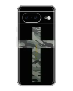 Чехол для Google Pixel 8 с картинкой «Милитари Крест»