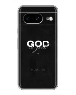Чехол для Google Pixel 8 с картинкой «GOD — Бог над всем»
