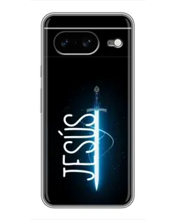 Чехол для Google Pixel 8 с картинкой «Меч Духа Jesus»
