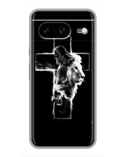Чохол для Google Pixel 8 з картинкою «Сяючий хрест Jesus»