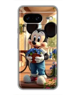 Чехол для Google Pixel 8 с картинкой «Микки садовод»