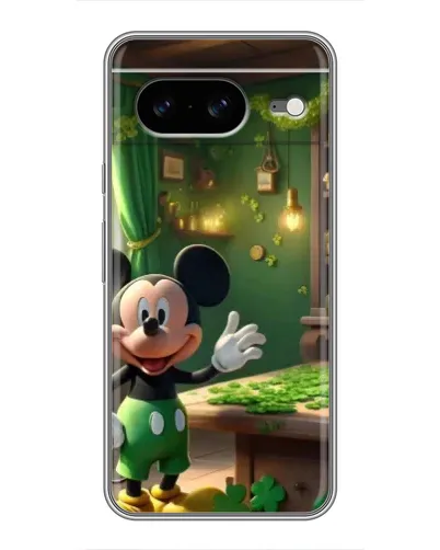 Чехол для Google Pixel 8 с картинкой «Микки в мастерской»