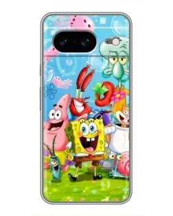Чохол для Google Pixel 8 з картинкою «Губка Боб та друзі»