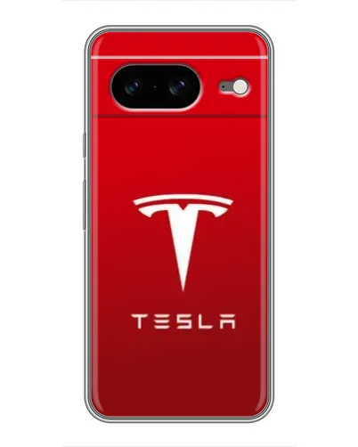 Чехол для Google Pixel 8 с картинкой «Tesla Red Classic»