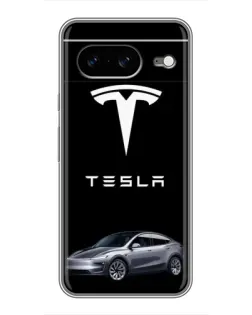 Чехол для Google Pixel 8 с картинкой «Tesla Model Y»