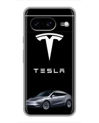Чехол для Google Pixel 8 с картинкой «Tesla Model Y»