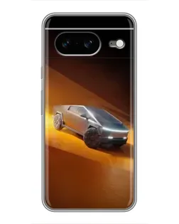 Чехол для Google Pixel 8 с картинкой «Cybertruck в пустыне»