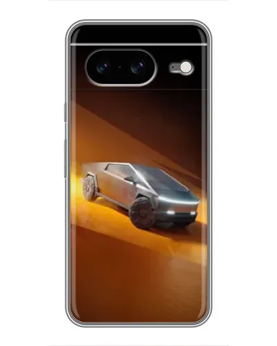Чехол для Google Pixel 8 с картинкой «Cybertruck в пустыне»