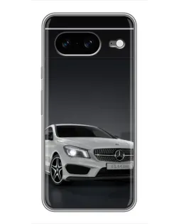 Чехол для Google Pixel 8 с картинкой «Mercedes AMG GT Silver»