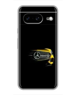 Чехол для Google Pixel 8 с картинкой «Mercedes — ретро стиль»