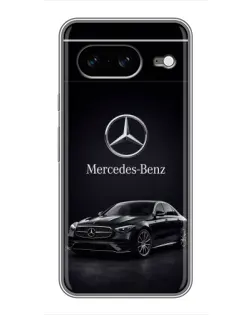 Чехол для Google Pixel 8 с картинкой «Mercedes — решетка радиатора»