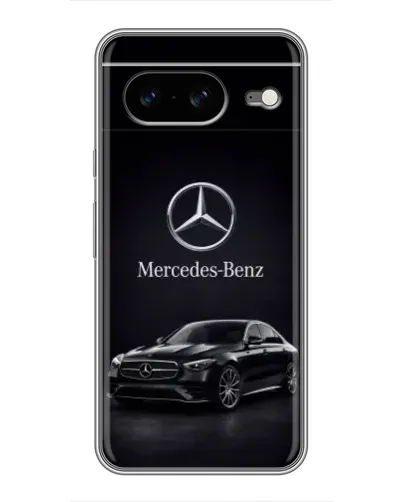Чехол для Google Pixel 8 с картинкой «Mercedes — решетка радиатора»