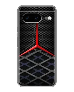 Чехол для Google Pixel 8 с картинкой «Mercedes Carbon Grid»