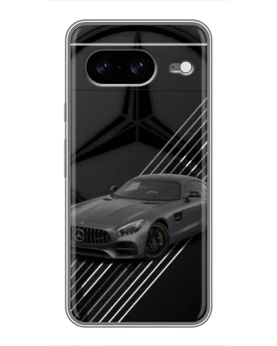 Чехол для Google Pixel 8 с картинкой «Mercedes AMG — графика»
