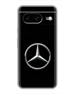Чехол для Google Pixel 8 с картинкой «Mercedes классический лого»