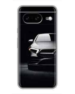 Чехол для Google Pixel 8 с картинкой «Свет фар Mercedes»