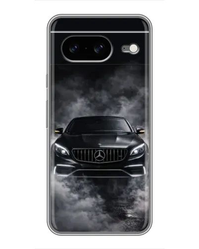 Чехол для Google Pixel 8 с картинкой «Mercedes в дыму»