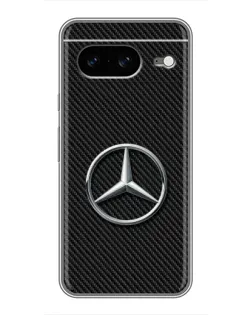 Чехол для Google Pixel 8 с картинкой «Карбоновый Mercedes стиль»