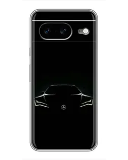 Чохол для Google Pixel 8 з картинкою «Mercedes — силует авто»