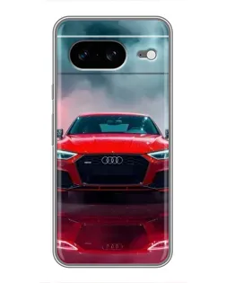 Чохол для Google Pixel 8 з картинкою «Audi RS — червоний стиль»