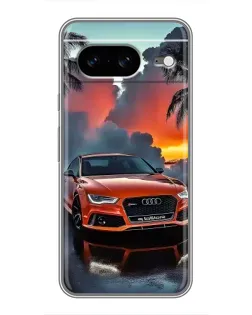 Чохол для Google Pixel 8 з картинкою «Audi — захід сонця»