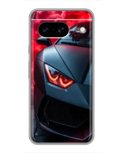 Чехол для Google Pixel 8 с картинкой «Lamborghini красное сияние»