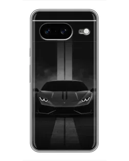 Чехол для Google Pixel 8 с картинкой «Lamborghini симметрия дорог»