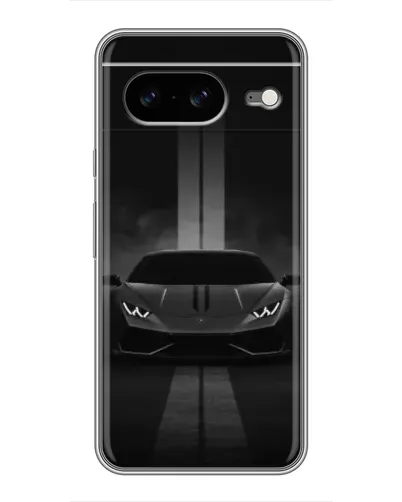 Чехол для Google Pixel 8 с картинкой «Lamborghini симметрия дорог»