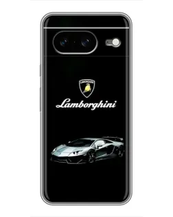 Чехол для Google Pixel 8 с картинкой «Логотип Lamborghini классика»