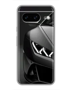 Чехол для Google Pixel 8 с картинкой «Lamborghini фары детализация»