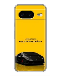 Чехол для Google Pixel 8 с картинкой «Lamborghini Huracan черный»