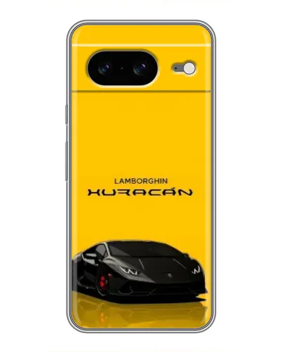 Чехол для Google Pixel 8 с картинкой «Lamborghini Huracan черный»