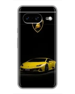 Чехол для Google Pixel 8 с картинкой «Lamborghini желтый акцент»