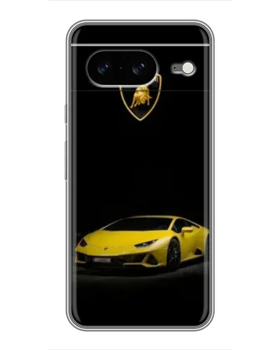 Чехол для Google Pixel 8 с картинкой «Lamborghini желтый акцент»