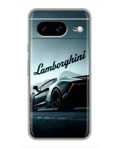 Чехол для Google Pixel 8 с картинкой «Классическая надпись Lamborghini»