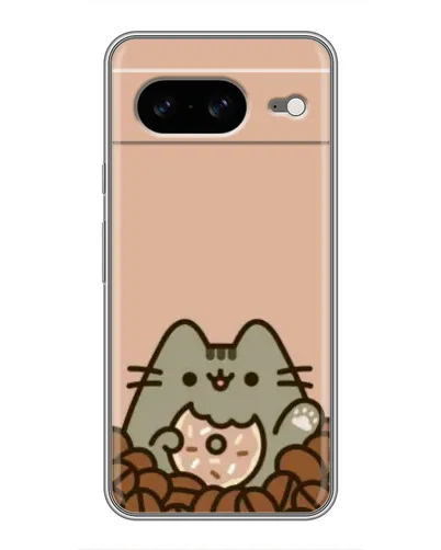 Чехол для Google Pixel 8 с картинкой «Кофейный Пушин»