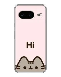 Чехол для Google Pixel 8 с картинкой «Пушин говорит Hi»