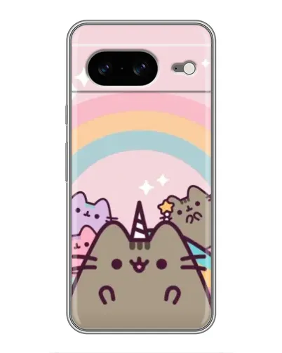 Чехол для Google Pixel 8 с картинкой «Единорог Pusheen»