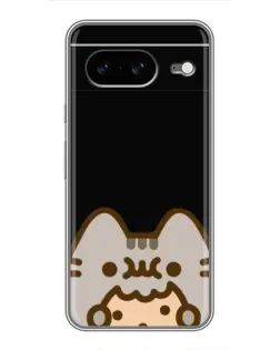 Чехол для Google Pixel 8 с картинкой «Пушин на черном»