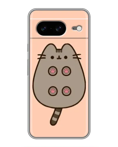 Чехол для Google Pixel 8 с картинкой «Пушин пузиком кверху»