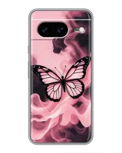 Чохол для Google Pixel 8 з картинкою «Метелик у диму»