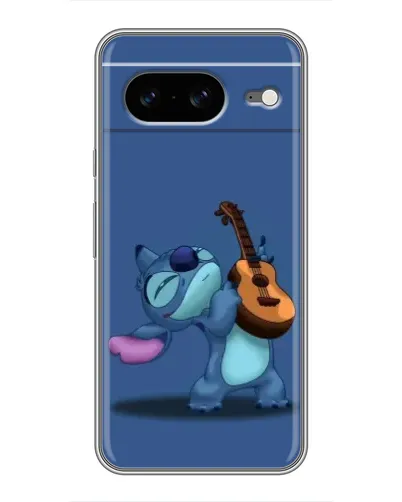 Чехол для Google Pixel 8 с картинкой «Стич с укулеле»