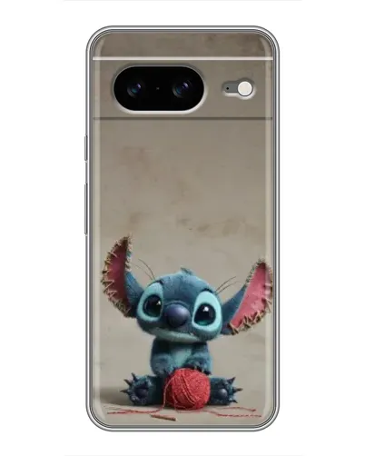 Чехол для Google Pixel 8 с картинкой «Стич на коричневом фоне»
